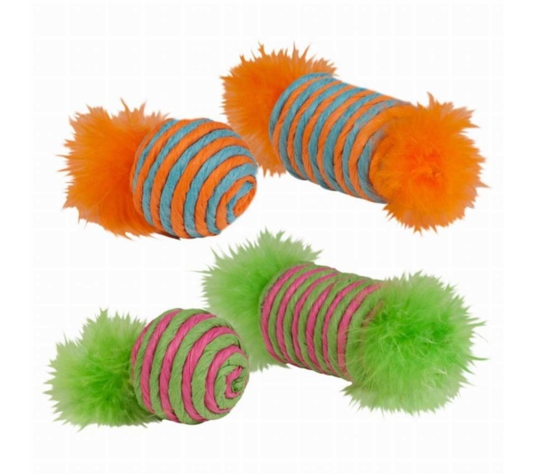 KB Raffia Spool & Ball with Feather 2pk