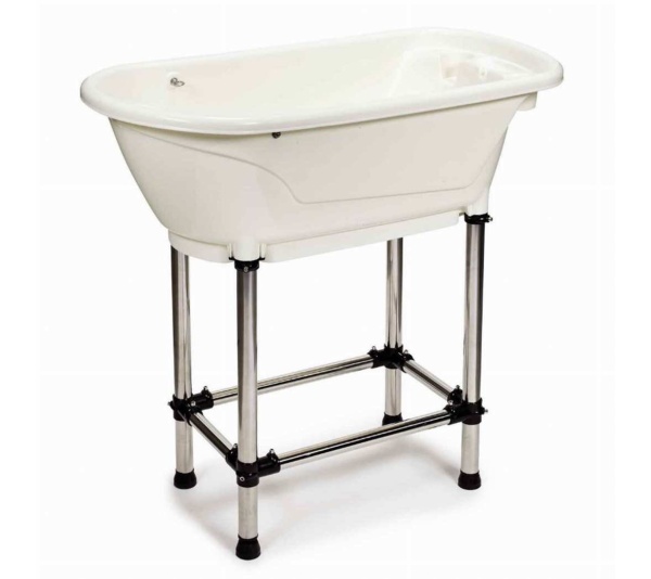Ivory - ME Bathe & Go Grooming Tub Ivory