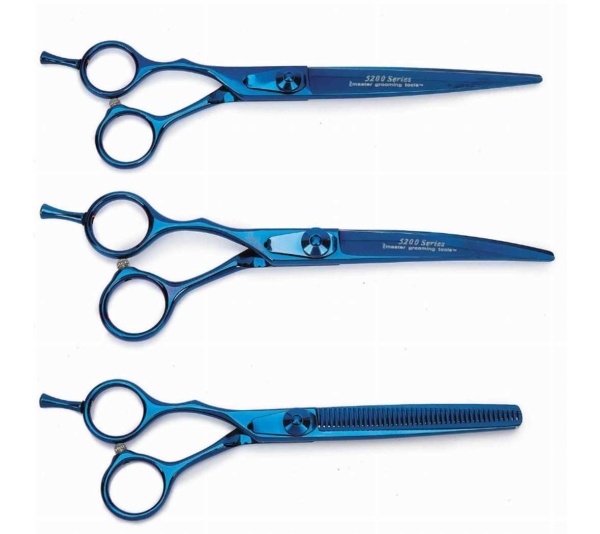 Blue - MGT 5200 Blu Ti Lefty 3Pc Shear Kit