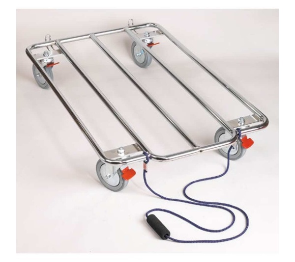 PS Kennel Kart Chrome w/Wheels