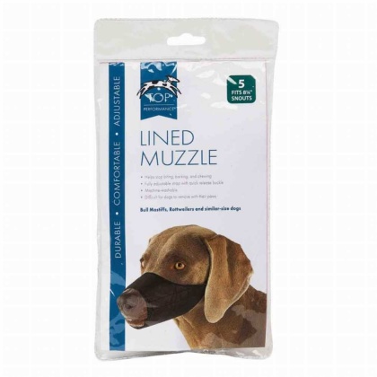 TP Lined Nylon Muzzle 8.25InSnout Sz 5 - 8.25In Snout Sz 5