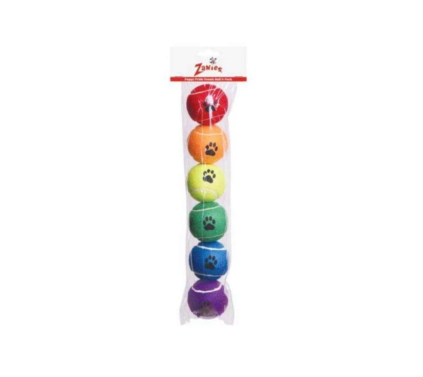 ZA Puppy Pride Tennis Ball 6Pk
