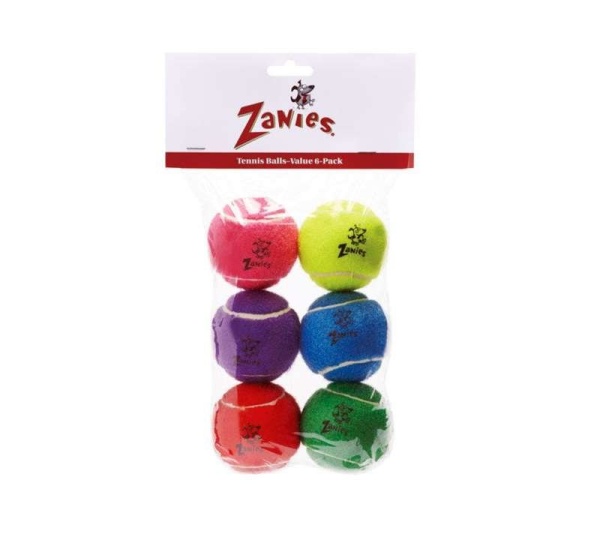 ZA Tennis Balls 2.5In 6Pk Asst