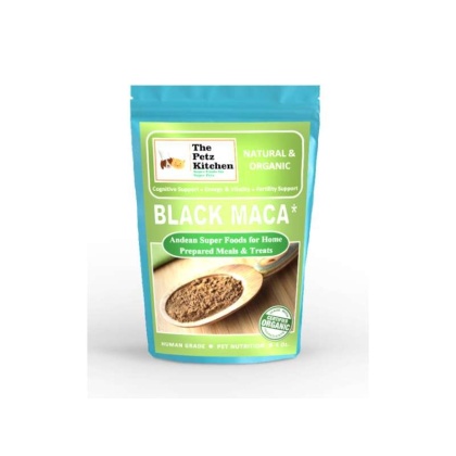 Black Maca - Cognitive Energy & Fertility Support* The Petz Kitchen - Organic & Human Grade Ingredients For Home Prepared Meals & Treats - 4 Oz