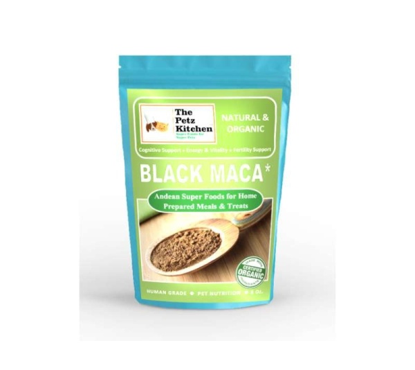 Black Maca - Cognitive Energy & Fertility Support* The Petz Kitchen - Organic & Human Grade Ingredients For Home Prepared Meals & Treats - 8 Oz.