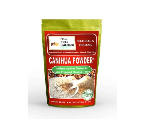 Canihua Flour - Organic Ancient Seed Grain - Complete Protein - Wheat & Gluten Free* The Petz Kitchen Dog & Cat Super Foods* - 4 Oz