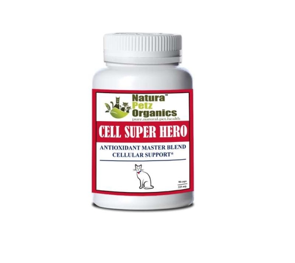 Cell Super Hero Max* Antioxidant Master Blend Cellular Support* Dogs Cats - Cats 225 mg / 90 Caps