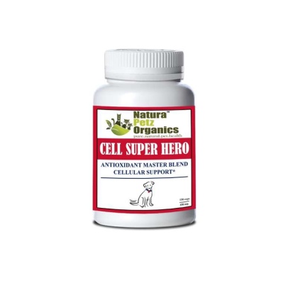 Cell Super Hero Max* Antioxidant Master Blend Cellular Support* Dogs Cats - Dogs 450 mg. / 150 Caps