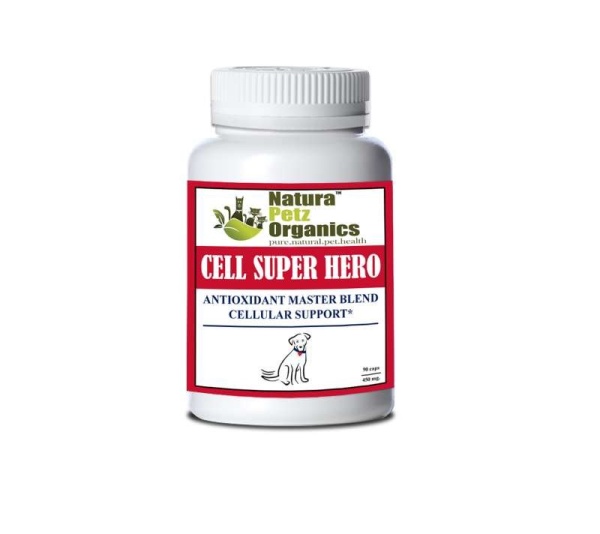 Cell Super Hero Max* Antioxidant Master Blend Cellular Support* Dogs Cats - Dogs 450 mg. / 90 Caps