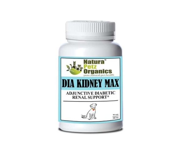 Dia Kidney Max Capsules* Adjunctive Diabetic Renal Support* Dogs And Cats - DOG 90 Caps / 500 mg.