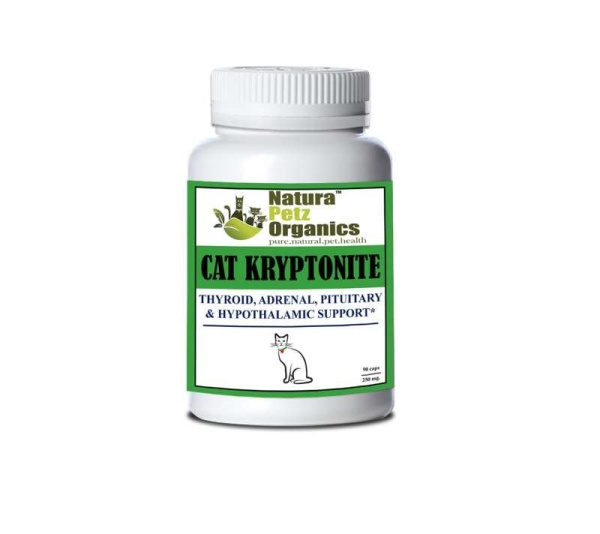 Dog And Cat Kryptonite Adrenal, Thyroid, Pituitary & Hypothalamic Support* - CAT// 90 caps /  250 mg /