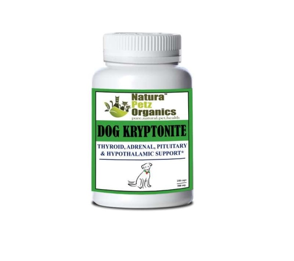Dog And Cat Kryptonite Adrenal, Thyroid, Pituitary & Hypothalamic Support* - DOG/ Kryptonite 250 caps / 500 mg