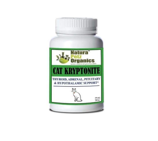 Dog And Cat Kryptonite Adrenal, Thyroid, Pituitary & Hypothalamic Support* - CAT/250 caps /  250 mg.
