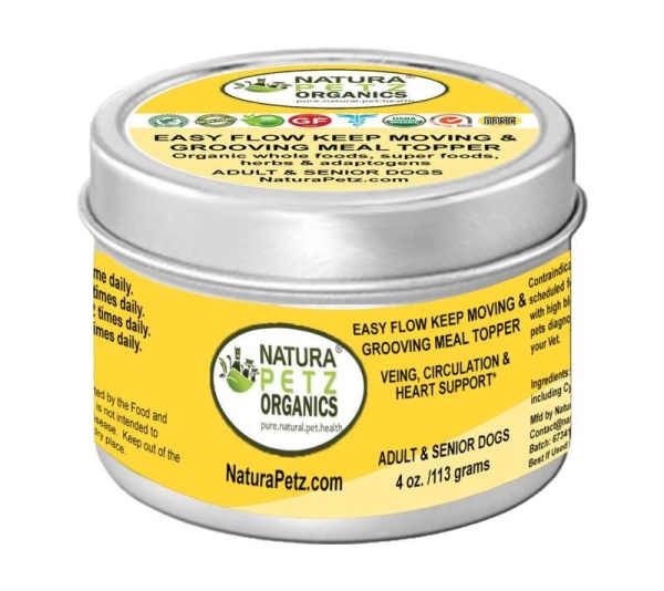 Easy Flow Keep Moving & Grooving Meal Topper - Vein, Circulation & Heart Support* - ADULT DOG TOPPER / 4 oz.