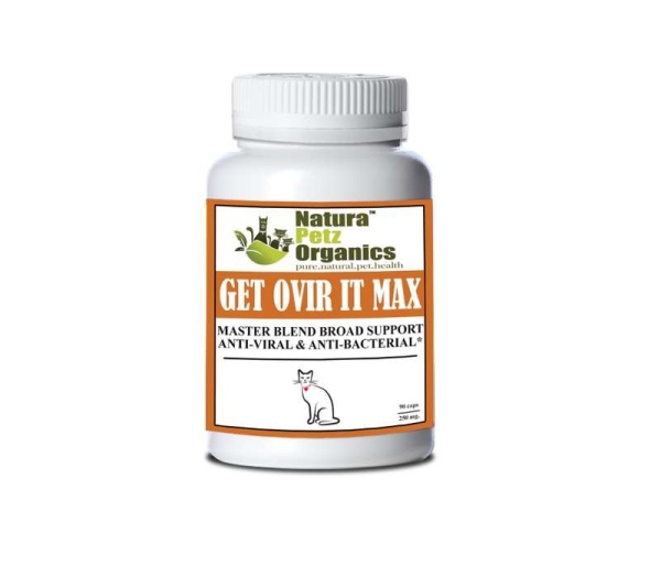 Get Ovir It Max* Master Blend Broad Spectrum Plant Anti Viral Anti Bacterial For Dogs And Cats* - CAT - 90 caps / 250 mg.