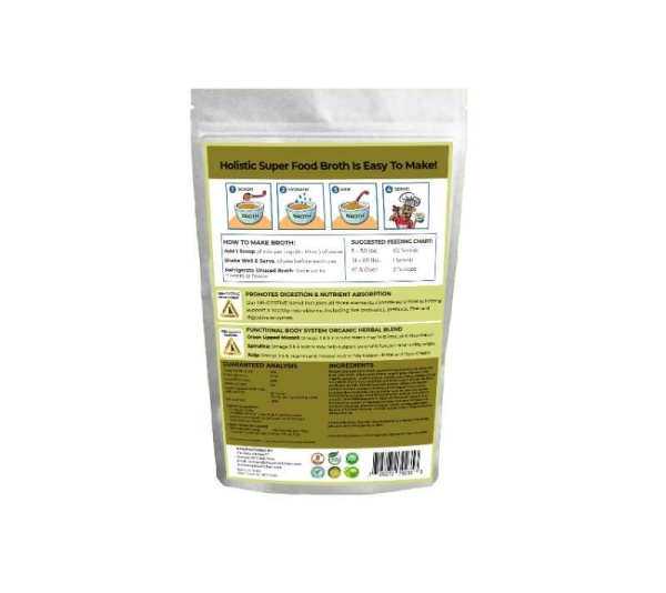 Goats Milk + Bone Broth Green Max Blend* Omega 3 & 6 Vitamin & Mineral Support* The Petz Kitchen Dog & Cat