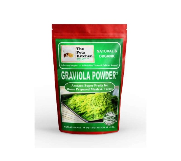 Graviola Leaf & Stem Powder - Infection, Adjunctive Tissue & Cellular Support* - The Petz Kitchen - Organic Human Grade Ingredients For Home Prepared Meals & Treats - 4 Oz