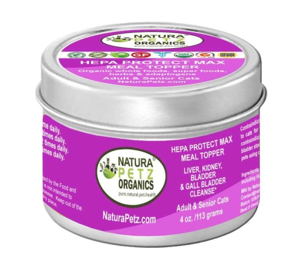 Hepa Protect Max Meal Topper - Liver, Kidney, Bladder & Gall Bladder Support & Cleanse* - 4 Oz. Cat