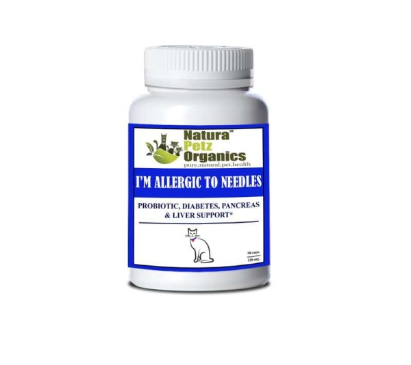 I'm Allergic To Needles - Probiotic, Pancreas & Glucose Support For Dogs & Cats* - CAT/ 90 caps / 250 mg