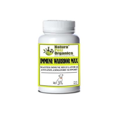 Immune Warrior Max Master Blend Capsules* Immune Regulator & Anti-Inflammatory Support* For  Dogs & Cats - DOG 500 mg. - 90 caps