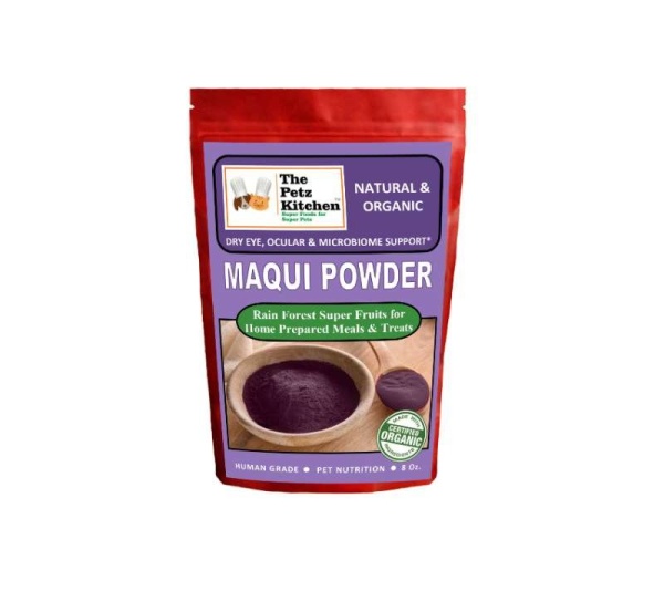 Maqui Berry Powder - Dry Eye Ocular & Microbiome Support* Organic The Petz Kitchen Dog & Cat Holistic Super Foods* - 8 Oz.