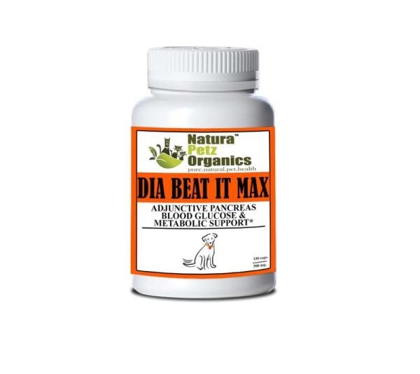 Max!* Capsules - Adjunctive Pancreas, Blood Glucose & Metabolic Support* -  DOG/ 150 caps/500 mg