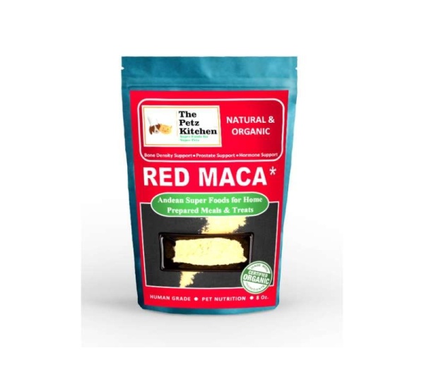 Red Maca - Bone Prostate & Hormone Support* The Petz Kitchen - Organic & Human Grade Ingredients For Home Prepared Meals & Treats - 8 Oz.
