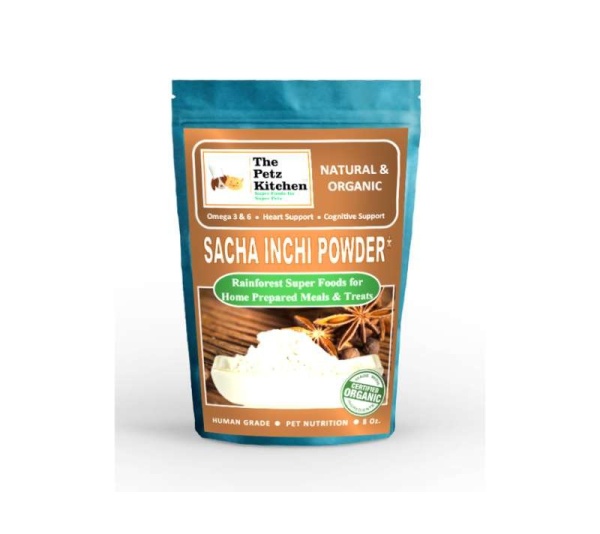 Sacha Inchi Omega 3 & 6 Digestive Support The Petz Kitchen- Organic & Human Grade Ingredients For Home Prepared Meals & Treats - 8 Oz