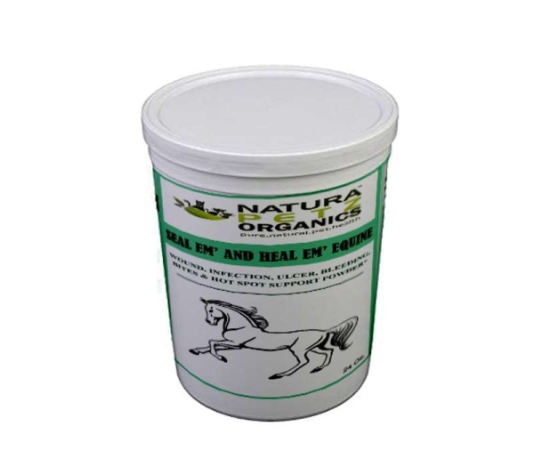 Seal Em And Heal Em Powder Equine* Wound, Infection Ulcer Bite Bleeding & Hot Spot Support* - 12 Oz.