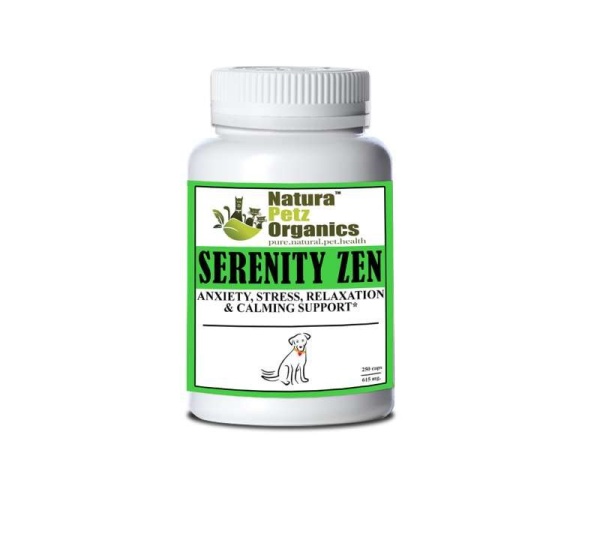 Serenity Zen - Anxiety, Stress, Relaxation & Multi-Systems Calming Support Dogs & Cats* - DOG / 150 caps / 615 mg / Size 1