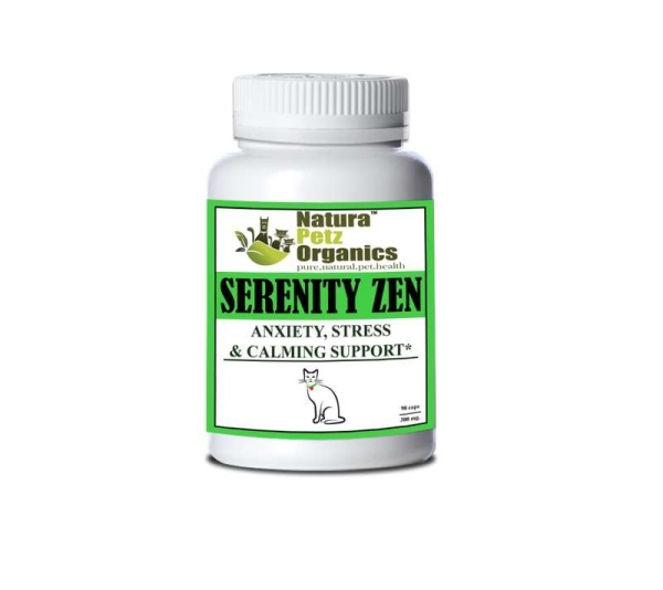 Serenity Zen - Anxiety, Stress, Relaxation & Multi-Systems Calming Support Dogs & Cats* - DOG / 250 caps / 615 mg / Size 1