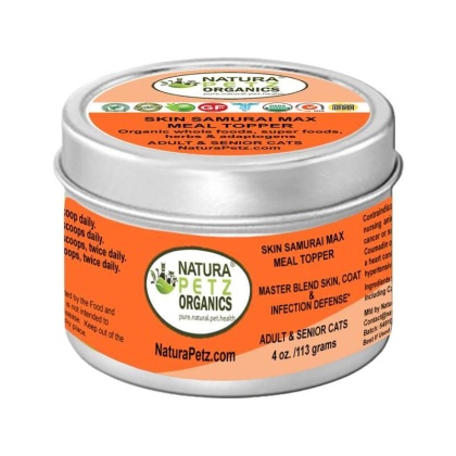 Skin Samurai Max Meal Topper - Master Blend Skin, Coat & Infection Defense For Dogs & Cats* - 4 Oz. Cat