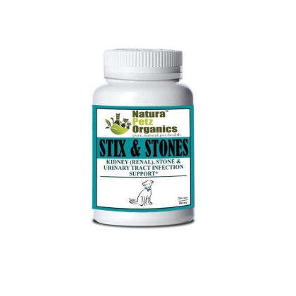Stix And Stones Capsules* Kidney, Urinary Tract Infection & Stone Support* - DOG/ 250 caps / 500 mg / Size 1 Cap