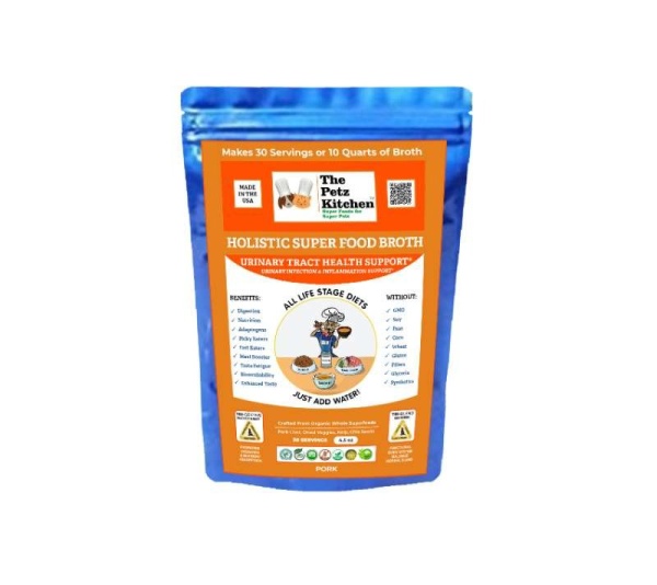 Super Food Broth Urinary Tract Health Support* The Petz Kitchen Dogs Cats - 4.5 Oz.