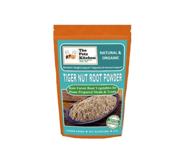 Tiger Nut Root Powder* Metabolic Weight, Digestive & Immune Support* The Petz Kitchen Organic Super Food Ingredients Dogs Cats - 4 Oz