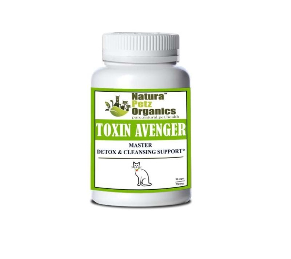 Toxin Avenger Max* Master Detox & Cleansing Support For Dogs And Cats* - CATS 90 caps / 250 mg. Size 3
