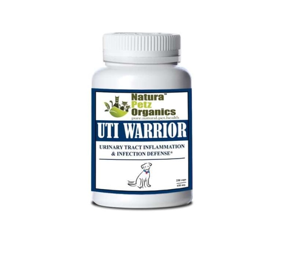 Uti Warrior Max* Urinary Tract Inflammation & Infection Support* Dogs Cats - DOG 650 mg. / 250 Caps Size 1 Caps