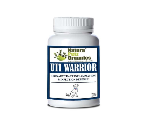 Uti Warrior Max* Urinary Tract Inflammation & Infection Support* Dogs Cats - DOG 650 mg. / 90 Caps Size 1 Caps