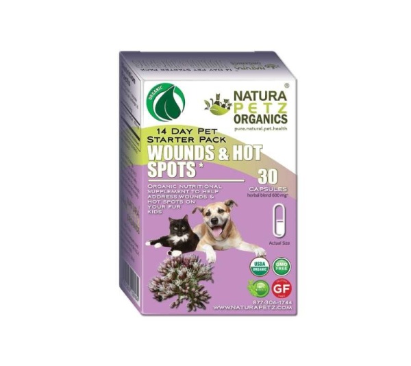 Wounds And Hot Spot Starter Pack For Dogs And Cats * - Cat Capsules / Size 3