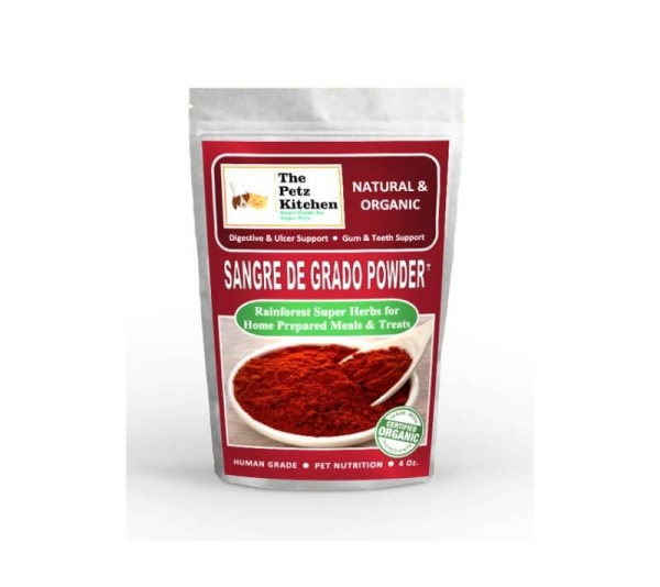Sangre De Grado - Wound & Infection Support* The Petz Kitchen - Organic & Human Grade Ingredients & Shakers For Home Prepared Meals & Treats - 4 Oz