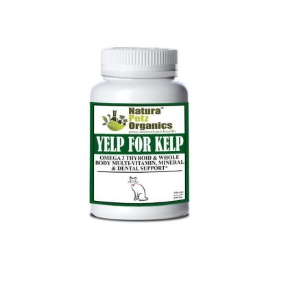 Yelp For Kelp - Omega 3 & 6 Thyroid & Whole Body Multi-Mineral, Vitamin & Dental Support* - CAT/ 150 caps / 250 mg / Size 3