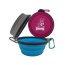 Mr. Peanut's Collapsible Silicone Bowls with Color Matched Carabiner Clips - XL 25 oz