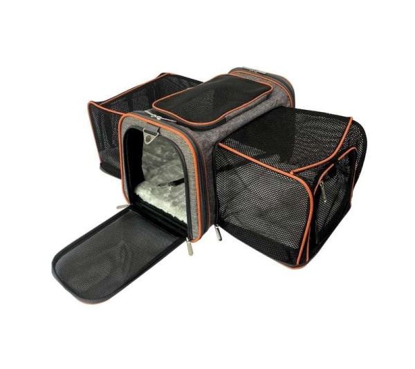 Mr. Peanut's Diamond Series Double Expandable Pet Carrier - 18 in L X 11 in W X 11 in H