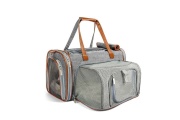 Platinum Gray - Mr. Peanut's Gold Series Big Apple Size Expandable Pet Carrier -