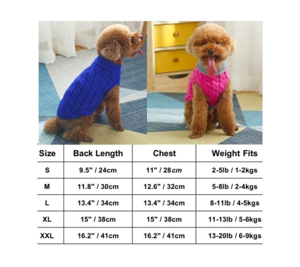 Gray With Regal Blue Fringe - Mr. Peanut's Knitted Acrylic Dog Sweaters - XX Large