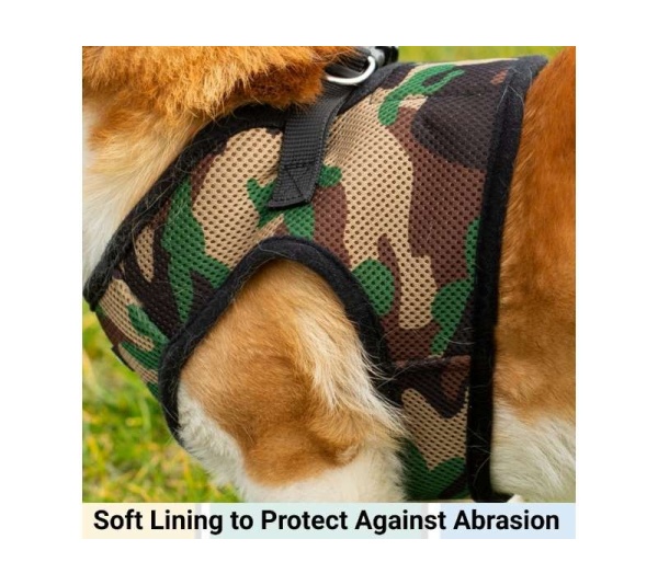 Camo - Mr. Peanut's PupTrek Small Dog/Cat Soft Mesh Step In Harness Vest - XSmall