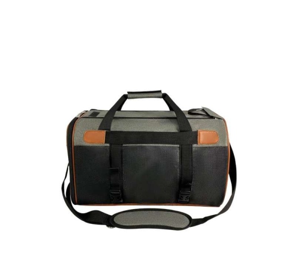 Platinum Gray - Mr. Peanut's Rhodium Series Mini Size Soft Sided Pet Carrier - 18 in L x 12 in W x 9 in H