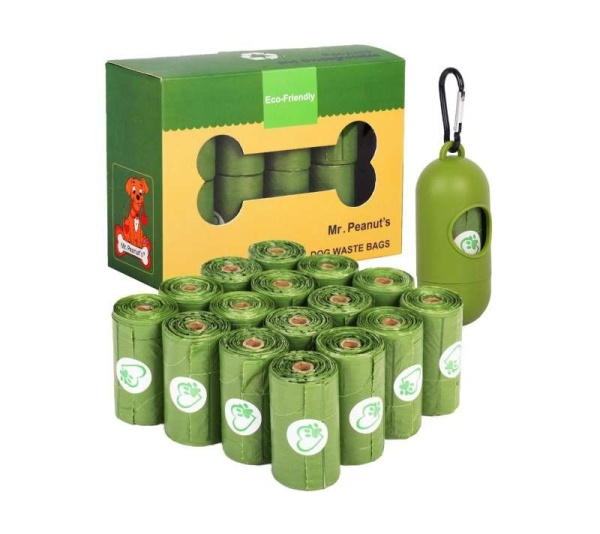 Mr. Peanut's XL Pooper Scooper and BioDegradable Recycled Plant Based Waste Bags - 13X11 in