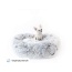 Snowflake White Two Tone - Mr. Peanut's OrthoPlush Pet Bed - 28 in