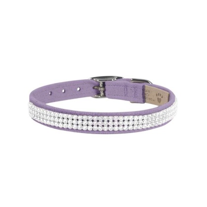 French Lavender - Susan Lanci Designs 3 Row Giltmore Crystals Collar - XL